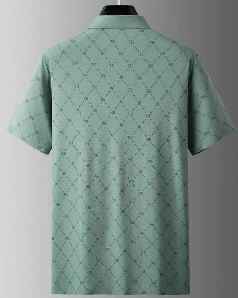Camisa Social Masculina Manga Curta Jean