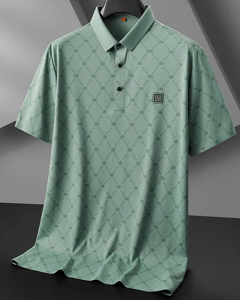 Camisa Social Masculina Manga Curta Jean